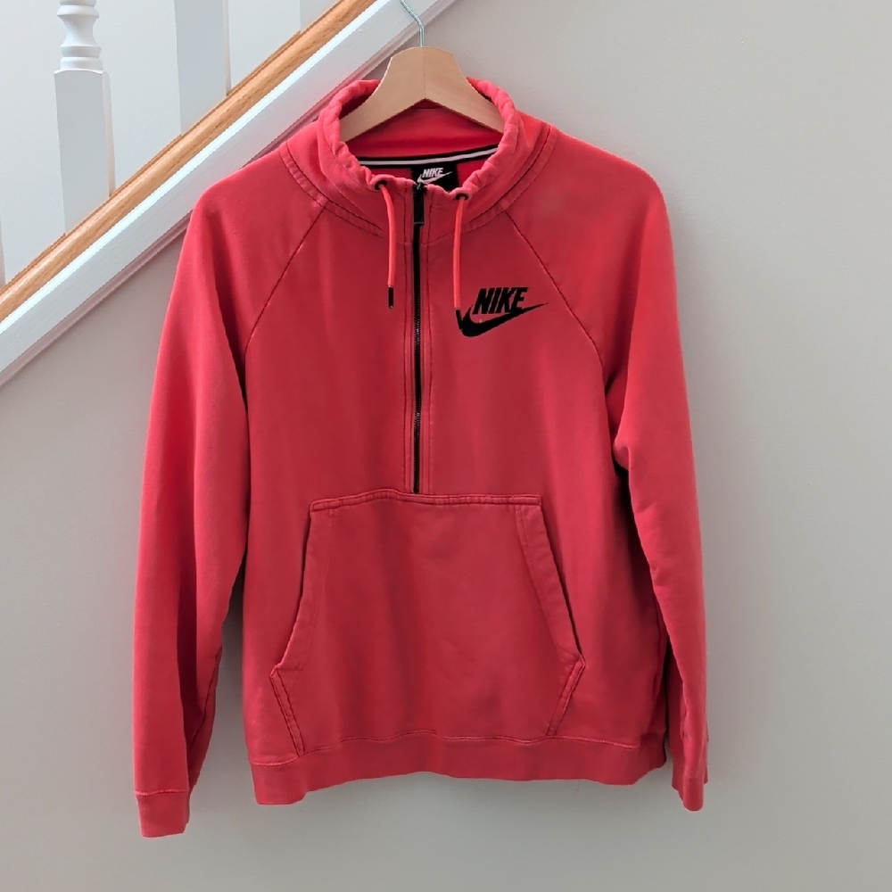 Vintage Nike Coral Half-Zip Hoodie